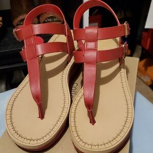 Chic Red Strappy Sandals